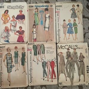 VINTAGE🌷SIMPLICITY & MCCALL’S🌷Bundle six  women’s patterns